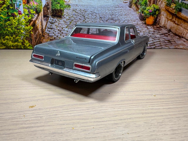 1:18 1963 Dodge 330 Silver diecast Model car New with Box - photo 4