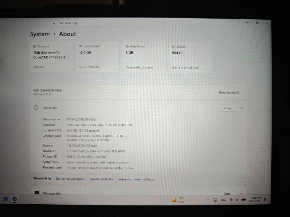 MSI Cyborg 15 A13V – RTX 4060 Gaming Laptop - photo 4