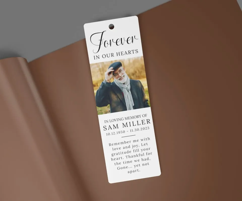 Funeral Bookmarker Template image indicator(2)