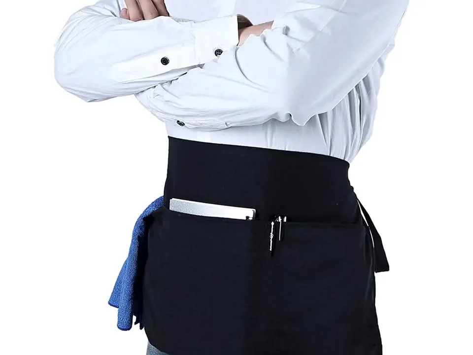 Cotton Apron with Pockets Barista Teachers Bistro thumbnail