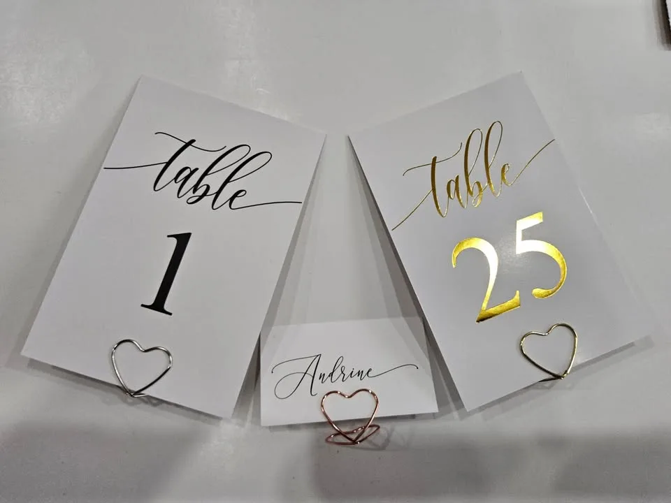 Table Number Holders, Place Card Stands, Event Decor image indicator(2)