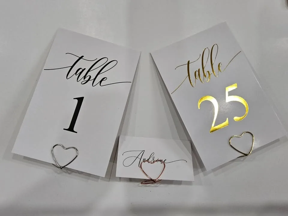 Table Number Holders, Place Card Stands, Event Decor image indicator(7)