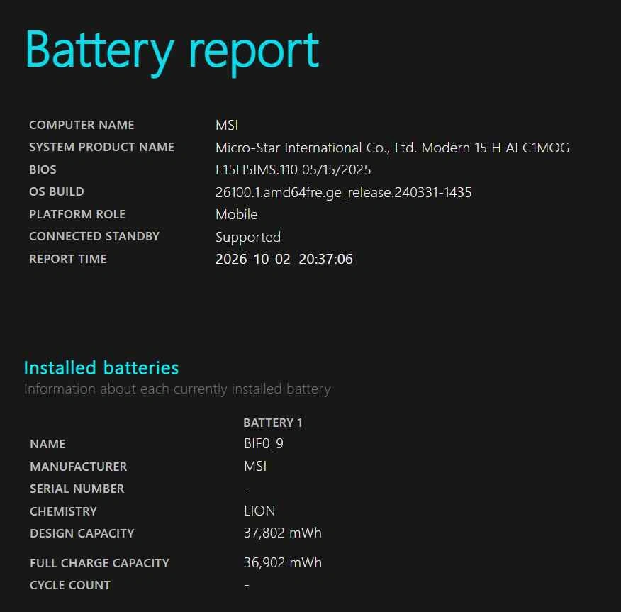 MSI Modern 15 H (Model C1MG) Laptop – Intel Core Ultra 7, 32GB R - photo 4