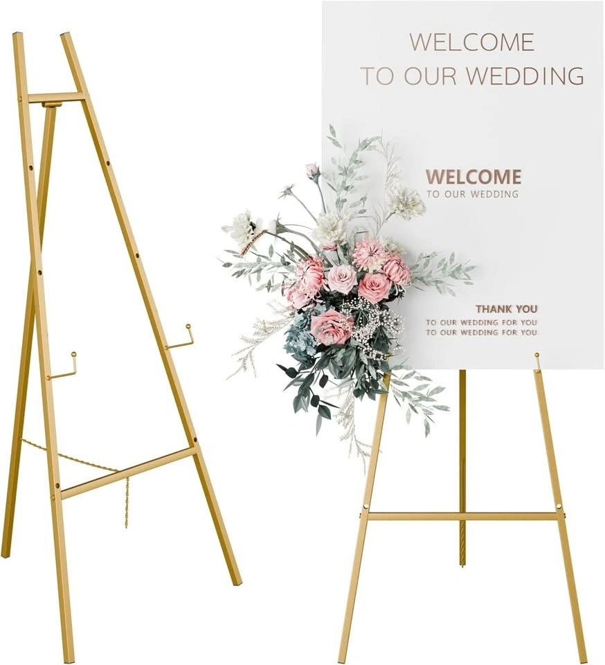 Gold Easel Stand for Rent (Wedding / Event Sign board stand) - photo 2
