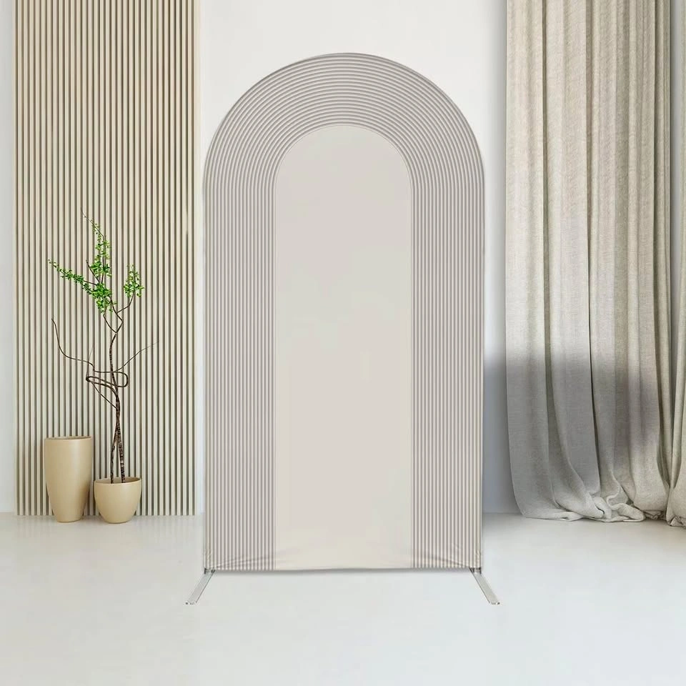 7.2FT White Ripple Arch Backdrop Cover for Rent