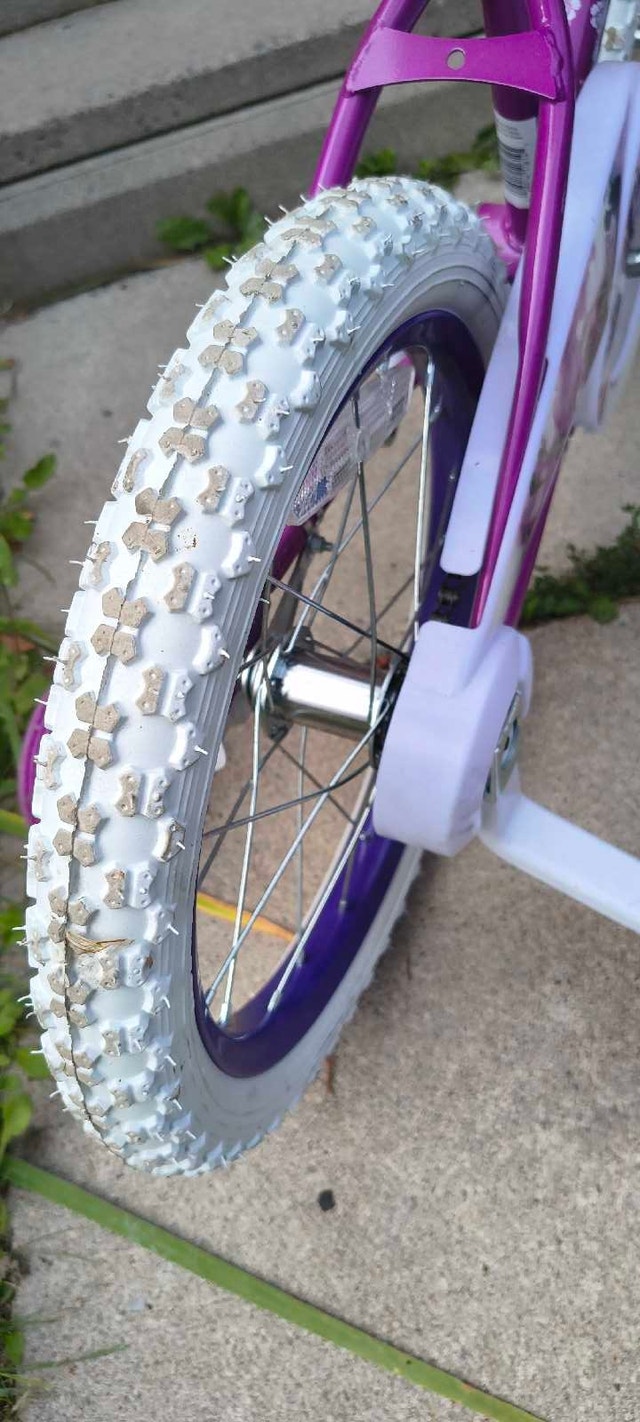 Kids 16" Bike - White and Purple - photo 2