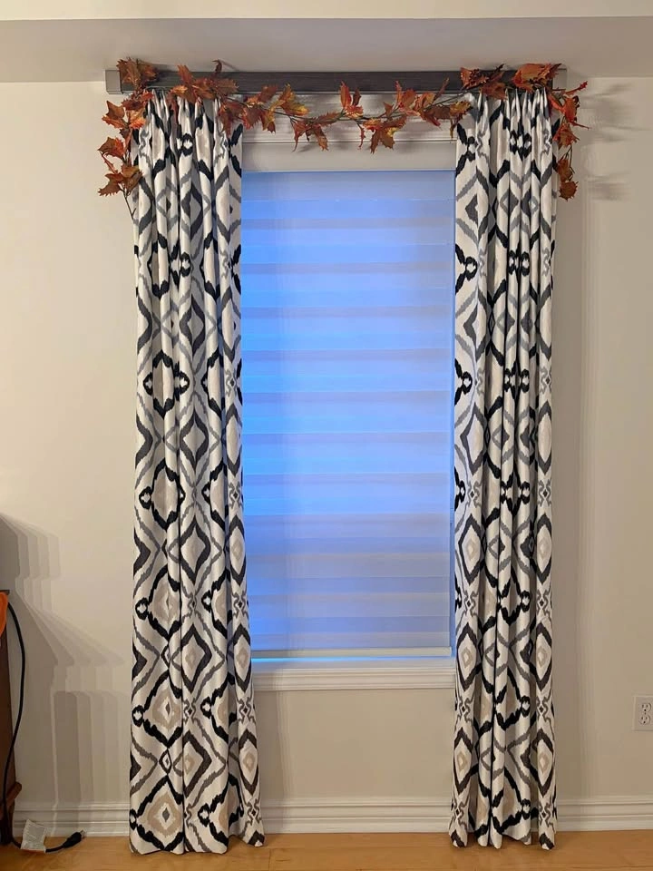 Curtains with Curtain Rods