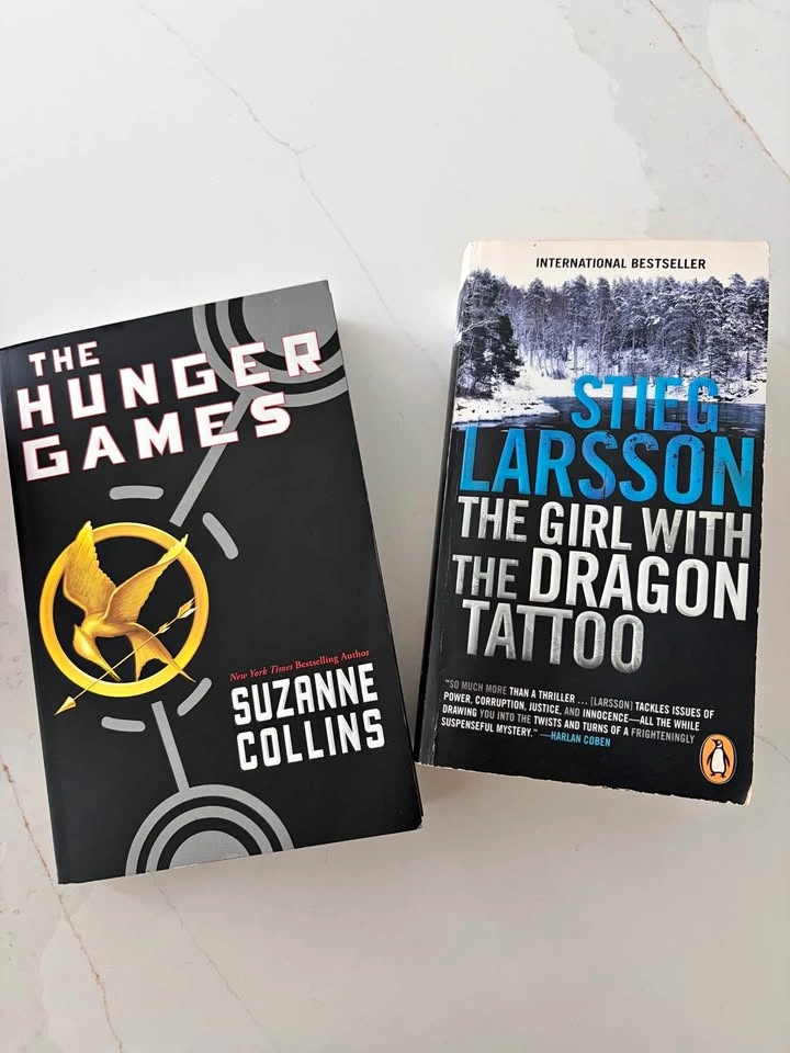 Hunger Games & Girl with a Dragon Tattoo Books