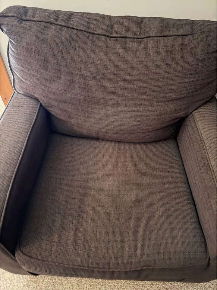 Brown Lounge Armchair + Mesh Office Chair Bundle - photo 3