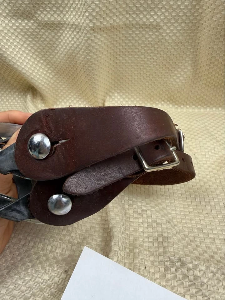 Western Horse Spurs with Leather Straps - photo 5