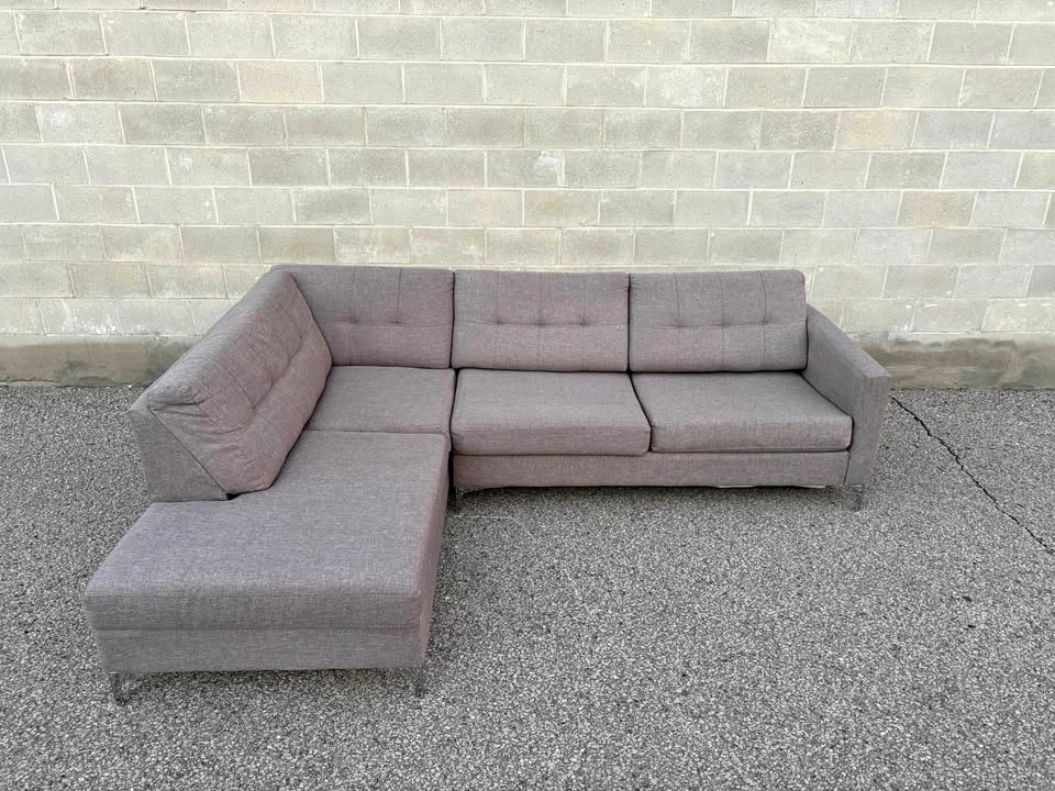 Grey Sectional Couch With Pull Out bed