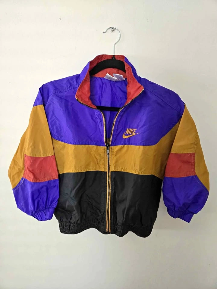 Vintage 90s Nike Windbreaker Women's S / Youth 8 Colorblock