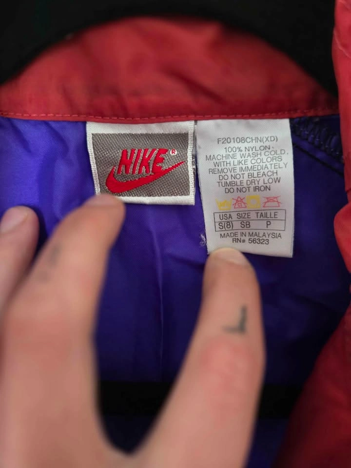 Vintage 90s Nike Windbreaker Women's S / Youth 8 Colorblock - photo 3