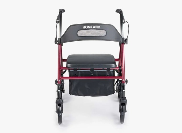 NEW HOMLAND FOLDABLE ROLLATOR WITH 350LB CAPACITY (NEW IN BOX) - photo 3