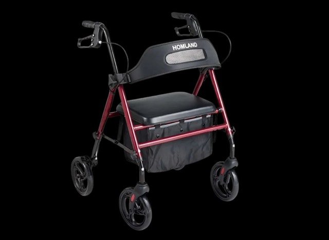 NEW HOMLAND FOLDABLE ROLLATOR WITH 350LB CAPACITY (NEW IN BOX) - photo 4