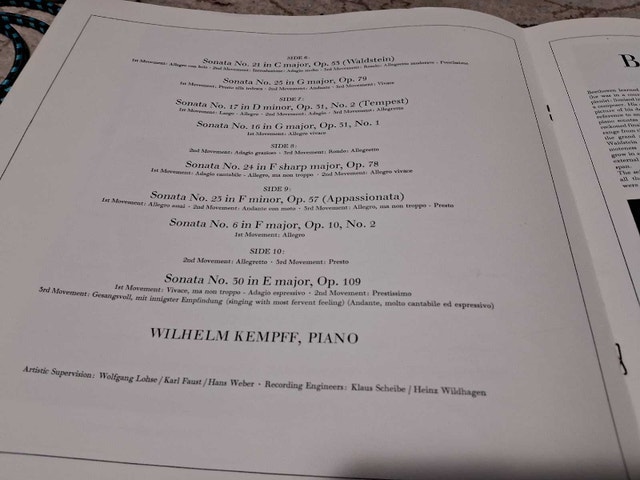 BEETHOVEN - CENTENNIAL EDITION VOL IV: PIANO SONATAS (KEMPFF) - photo 3