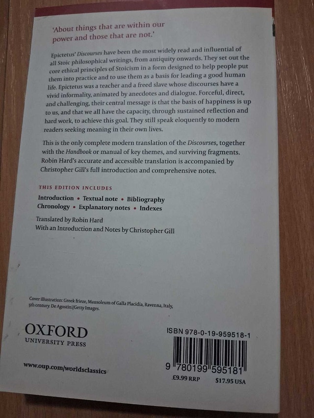 EPICTETUS - DISCOURSES, FRAGMENTS, HANDBOOK - photo 2