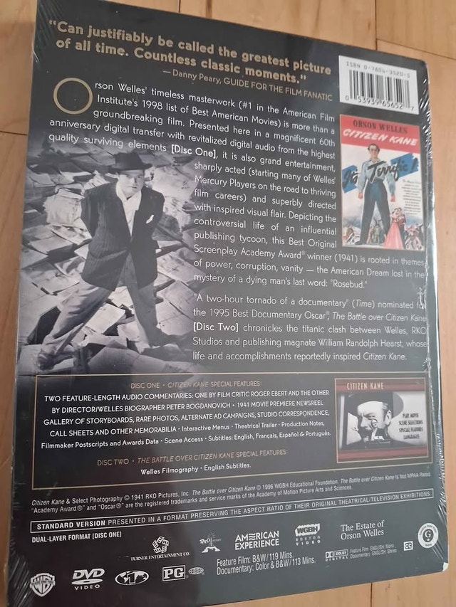 CITIZEN KANE - 2 DISC SPECIAL EDITION (SEALED) - photo 2