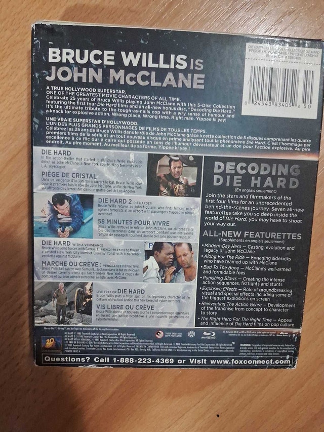 DIE HARD - 25TH ANNIVERSARY BLURAY COLLECTION : 4 movies - photo 2