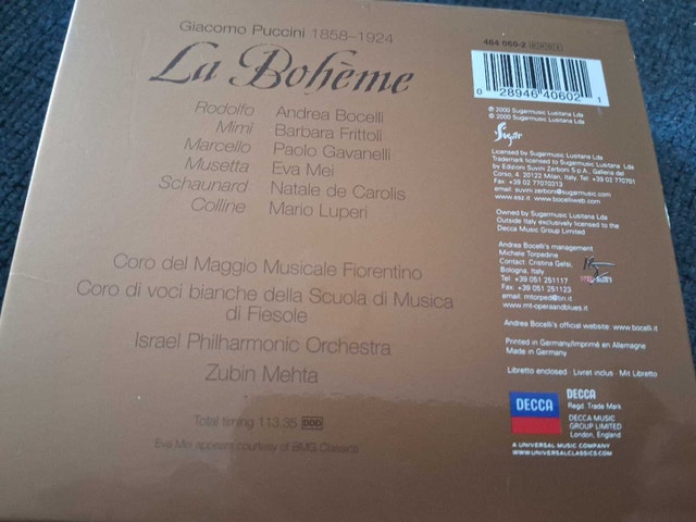 PUCCINI - LA BOHEME (2 CDS) - photo 2
