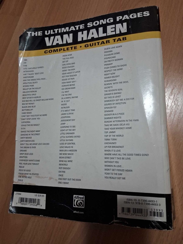 THE ULTIMATE SONG PAGES COMPLETE VAN HALEN GUITAR TABS - photo 3
