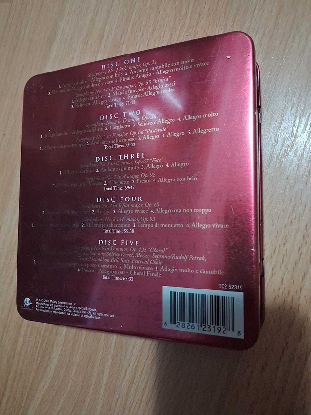 BEETHOVEN - THE NINE SYMPHONIES (5 CDS) - photo 3