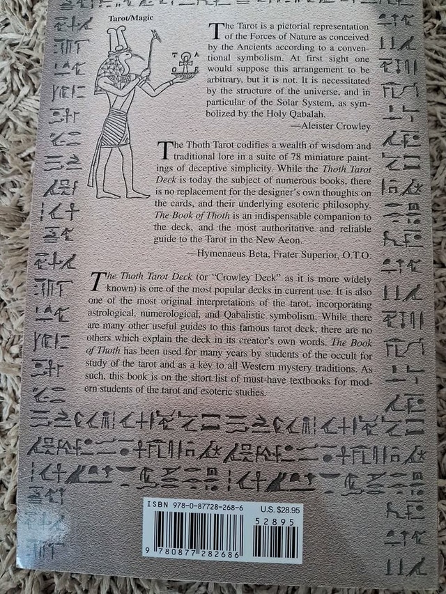 ALEISTER CROWLEY - THE BOOK OF THOTH (EGYPTIAN TAROT) - photo 2