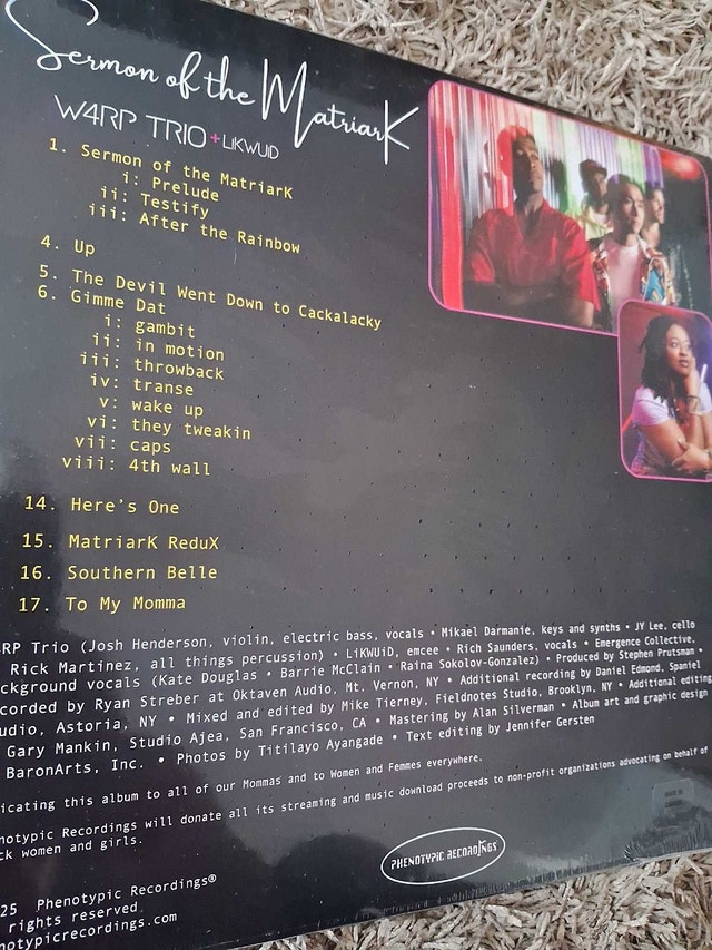 W4RP TRIO + LIKWUD - SERMON OF THE MATRIARCH (SEALED VINYL) - photo 2