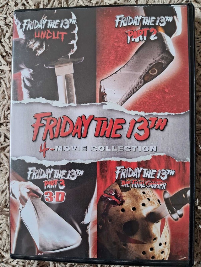 FRIDAY THE 13TH - 4-MOVIE COLLECTION W/ 3-D GLASSES