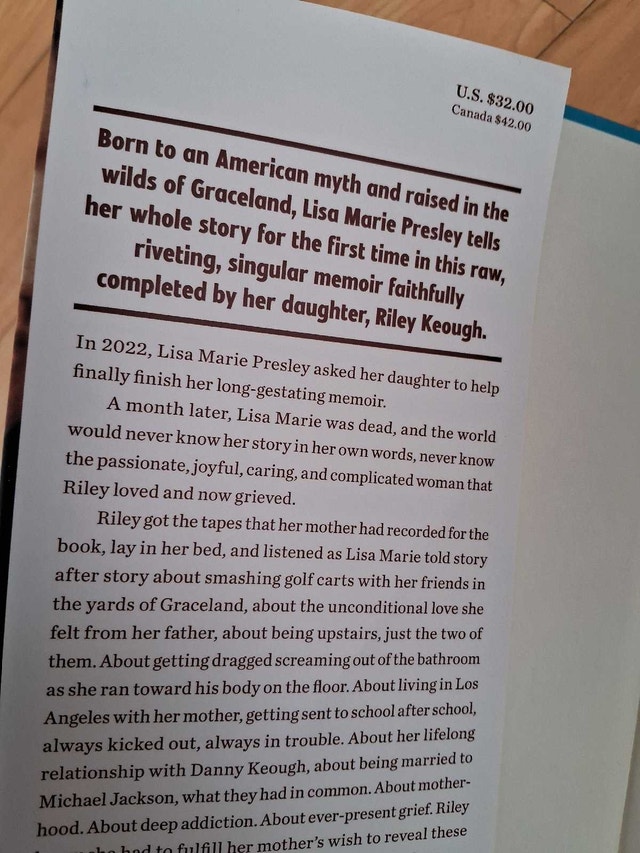 LISA MARIE PRESLEY - FROM HERE TO THE GREAT UNKNOWN (HARDCOVER) - photo 3