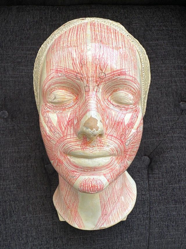 Vintage "Masque d'Étude" (Anatomical Study Mask), Simonne Laube - photo 2