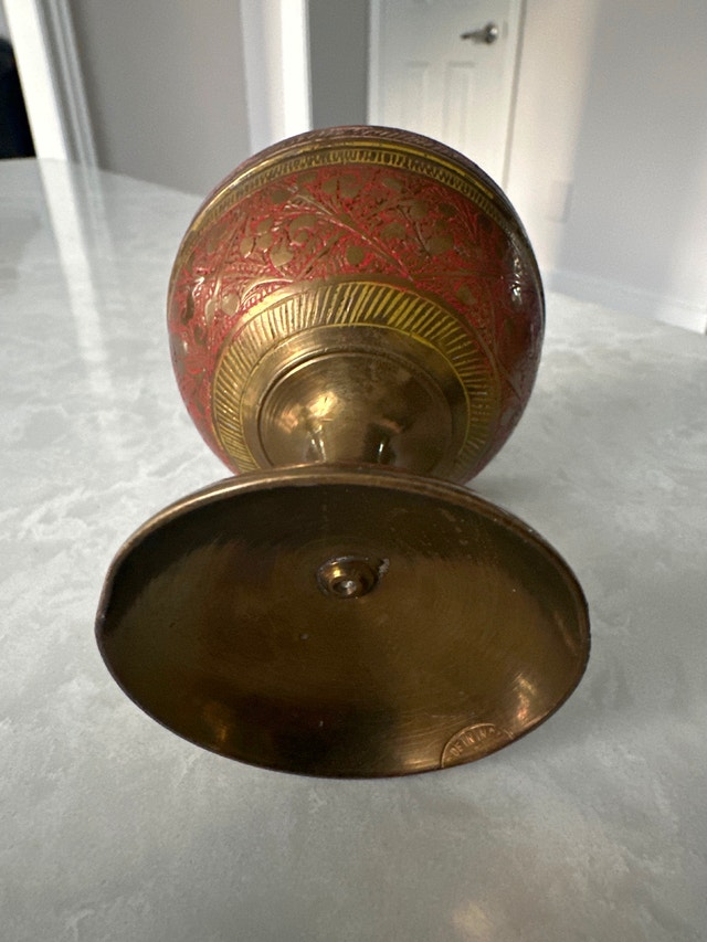 Vintage Brass Goblet. 3 inches tall. - photo 5