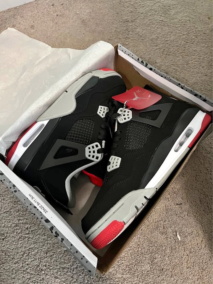 Jordan 4s red and black