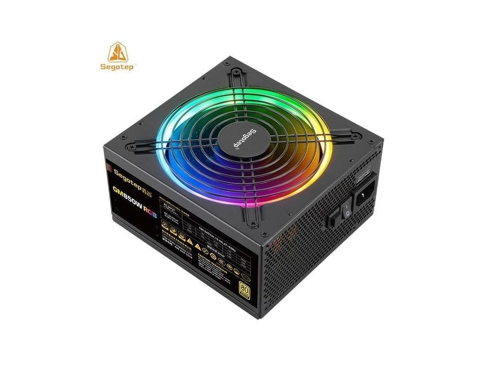 SegoTep 850 Watt Gold Rated Power Supply RGB Lights