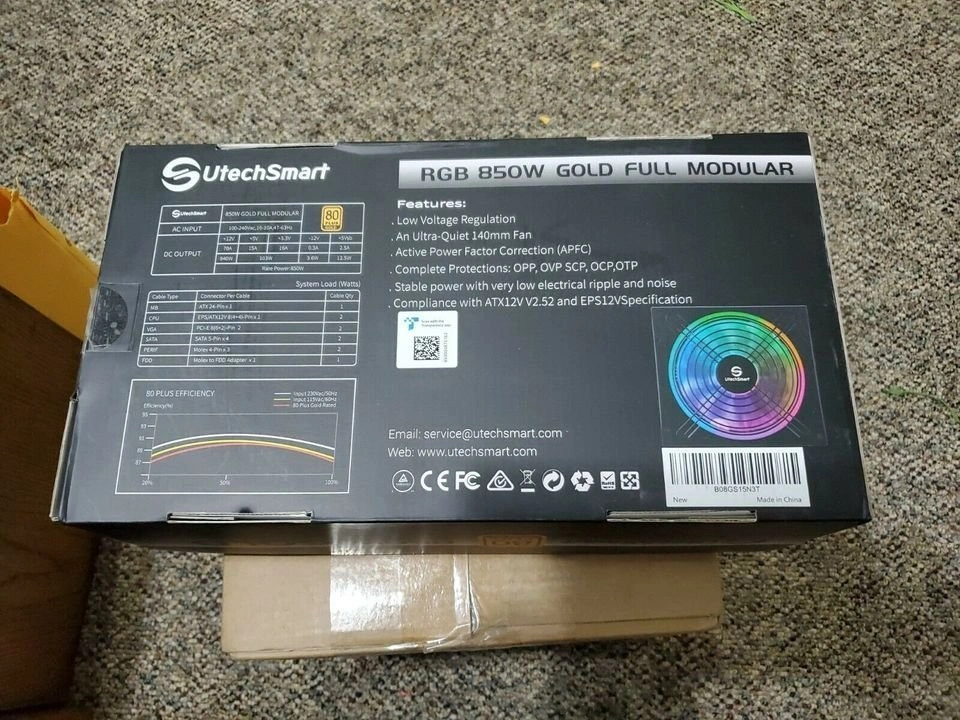 SegoTep 850 Watt Gold Rated Power Supply RGB Lights - photo 5