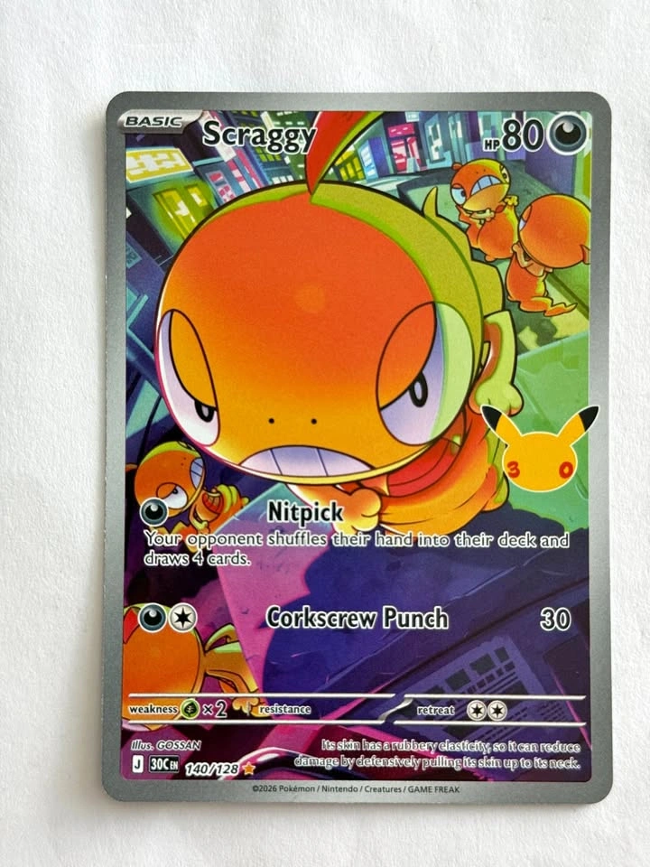 Scraggy - 140/128 - ME: 30th Celebration (30C) Pokemon