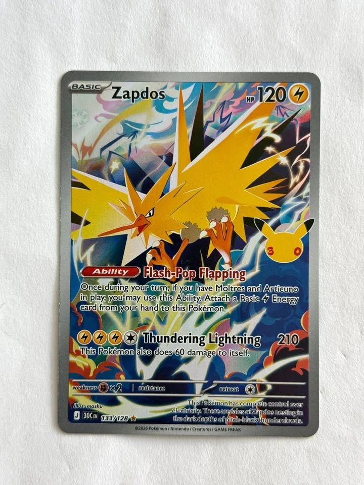 Zapdos - 133/128 - ME: 30th Celebration (30C) Pokemon