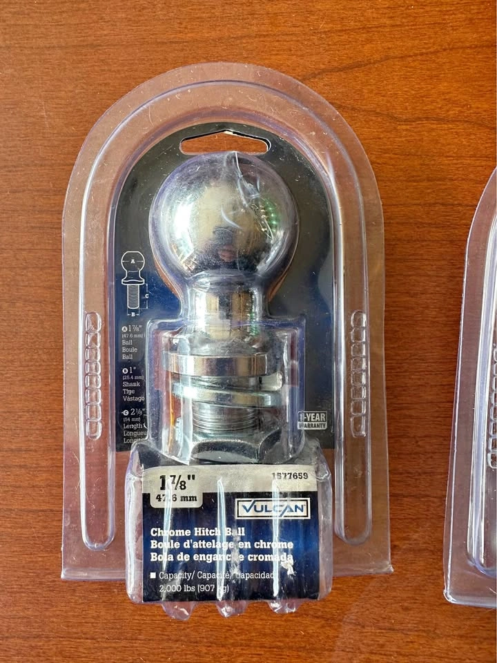 Vulcan 1 7/8" Chrome Hitch Ball
