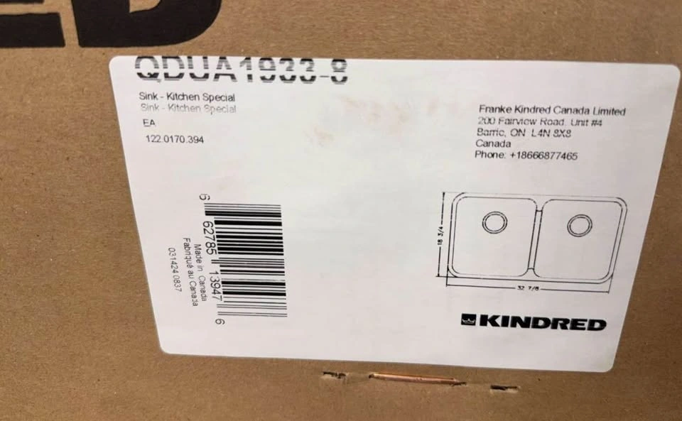 Kindred Steel Queen QDUA1933-8 Undermount Kitchen Sink - photo 3