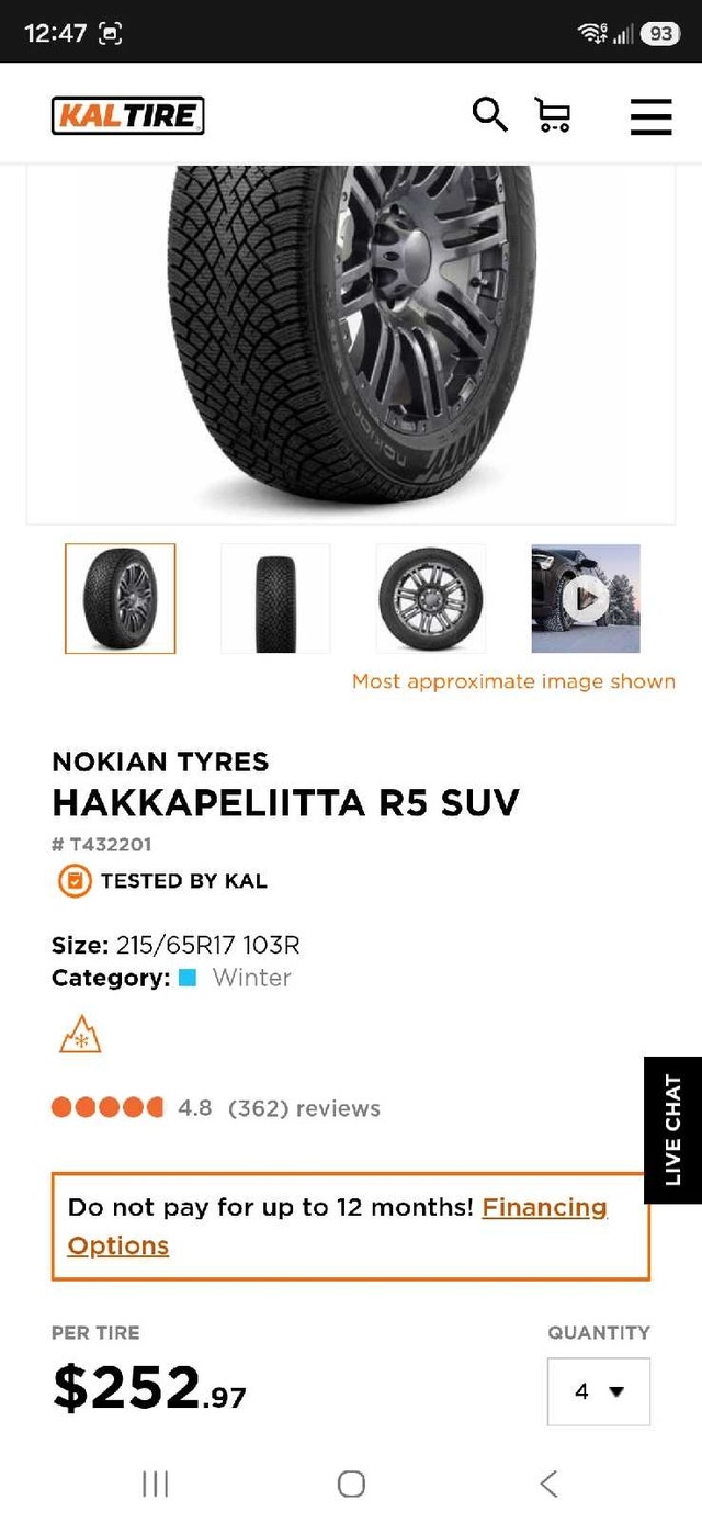 Winter Tires 215/65/R17 103R (Nokian Tyres Hakkapeliitta) - photo 5