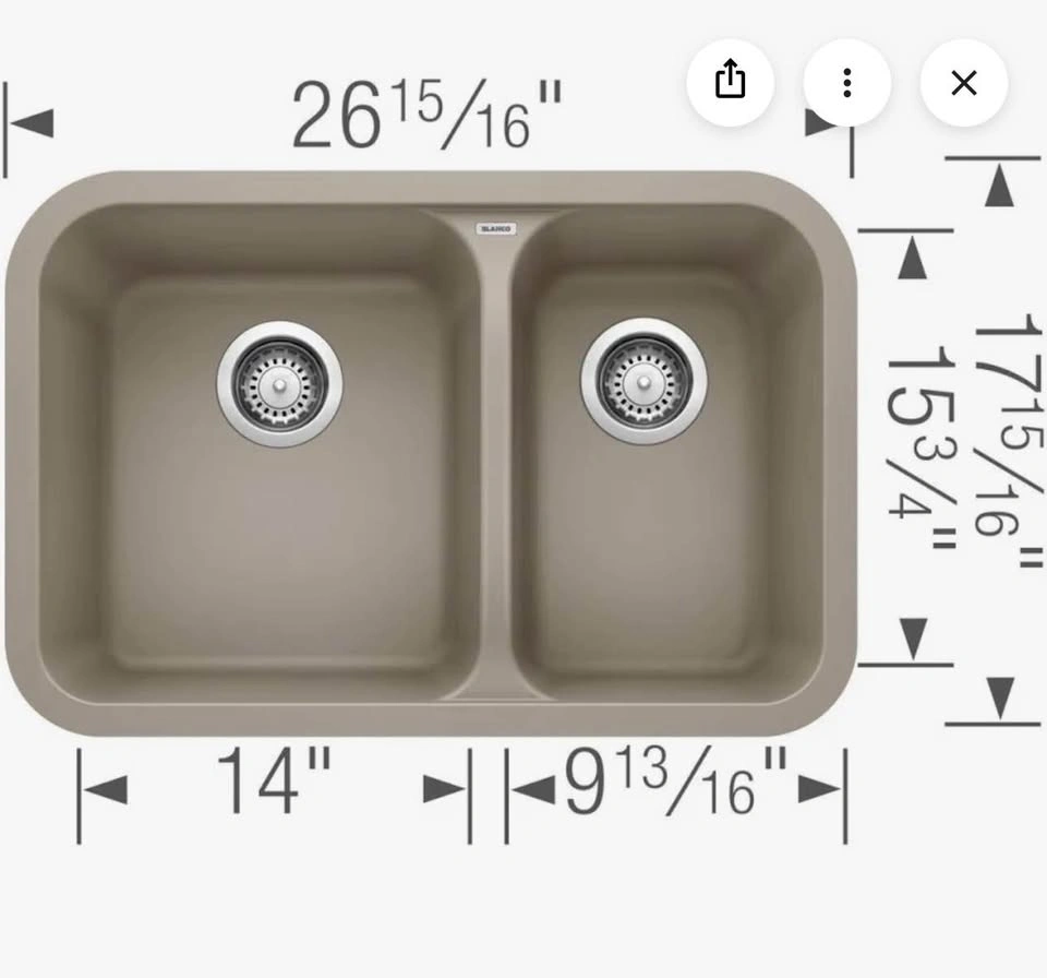 Blanco Vision 1.5 Truffle Undermount Kitchen Sink - photo 2