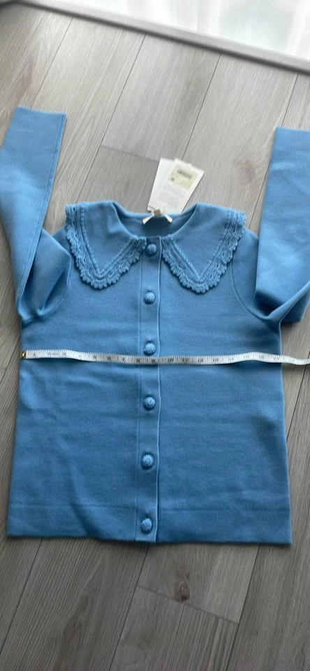 Sézane Bettany cardigan, XXS, blue vintage, NWT - photo 4