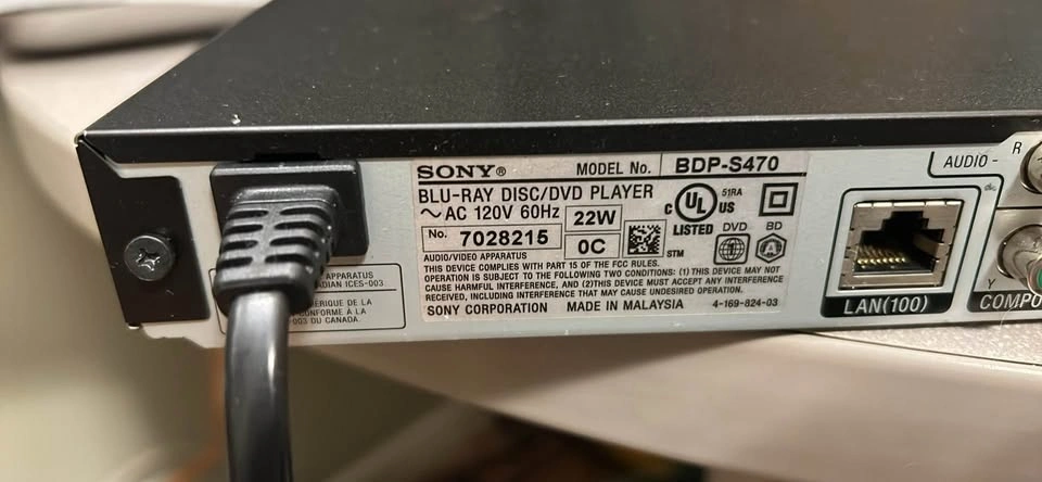 Sony BDP-S470 3D Blu-ray Disc/DVD Player - photo 2