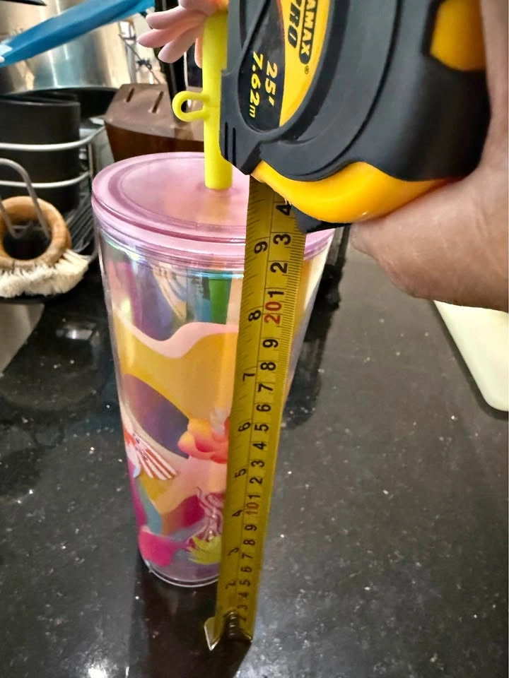 Starbucks Colorful Abstract Tumbler with Flower Straw Topper