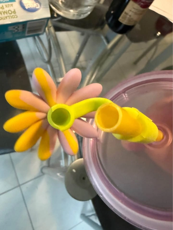 Starbucks Colorful Abstract Tumbler with Flower Straw Topper - photo 5