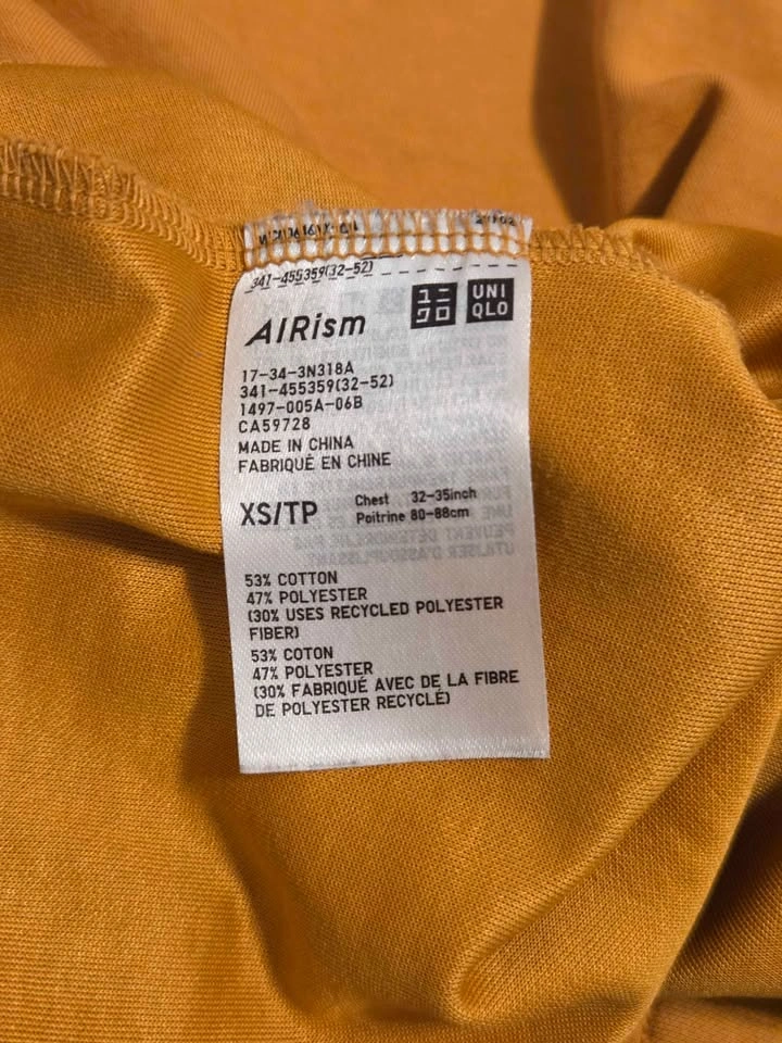 Uniqlo AlRism Cotton Oversized T-Shirt (Orange) - photo 2