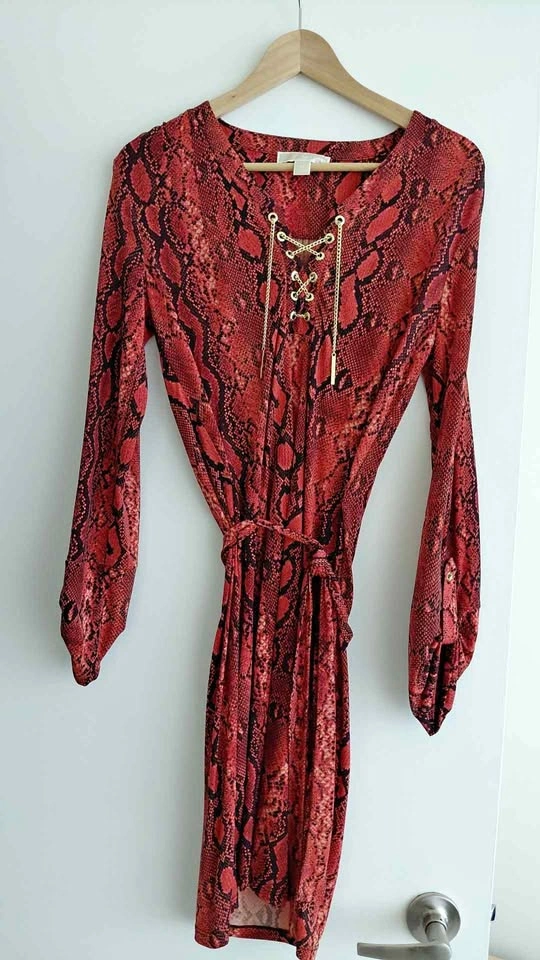 Michael Kors Snakeskin Print Dress