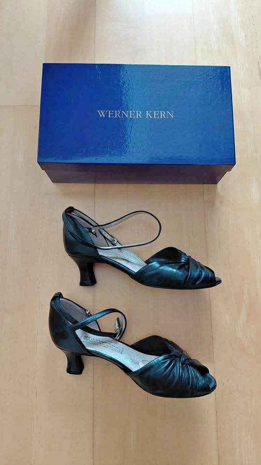 Werner Kern Nadja 5 Black Dance Shoes Size 6 EU/ 8.5 US