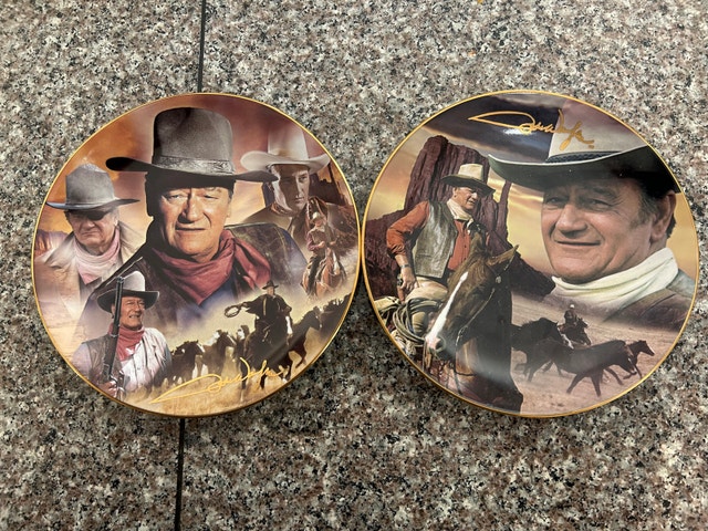 Bradford Exchange John Wayne Collector Plates