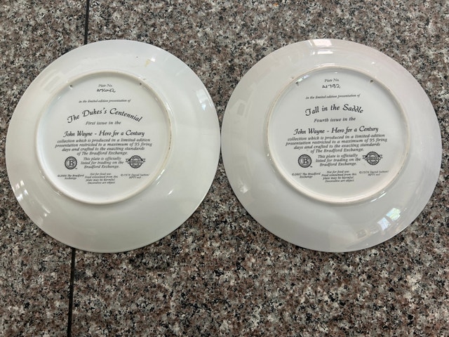 Bradford Exchange John Wayne Collector Plates - photo 2